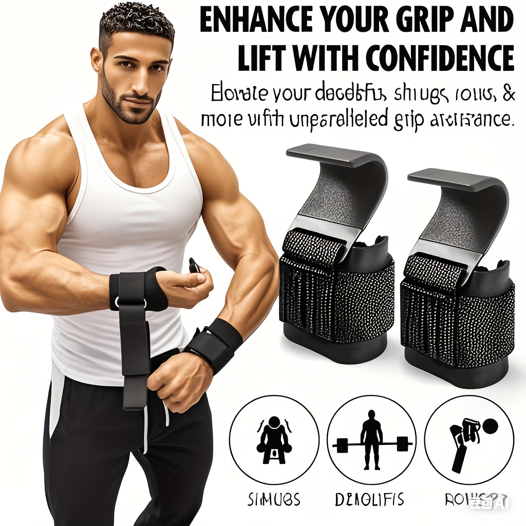Weight Lifting Hook Grips With - Weightlifting Gloves ulasan dan harga