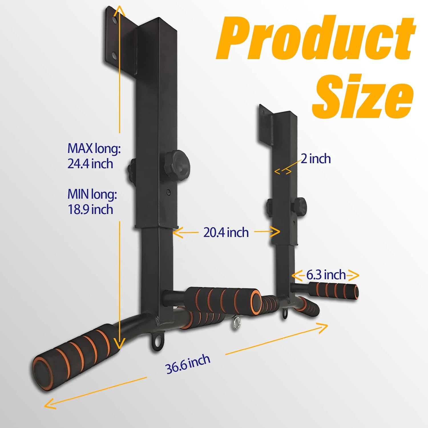 Wall Mounted Dip Station Pull- - Pull Up Bar ulasan dan harga