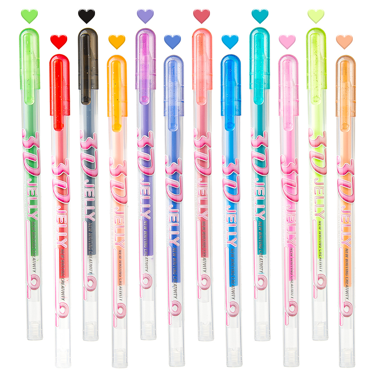 SHANDS 12PCS 3D Jelly Gel Pens - Chalk Bag ulasan dan harga