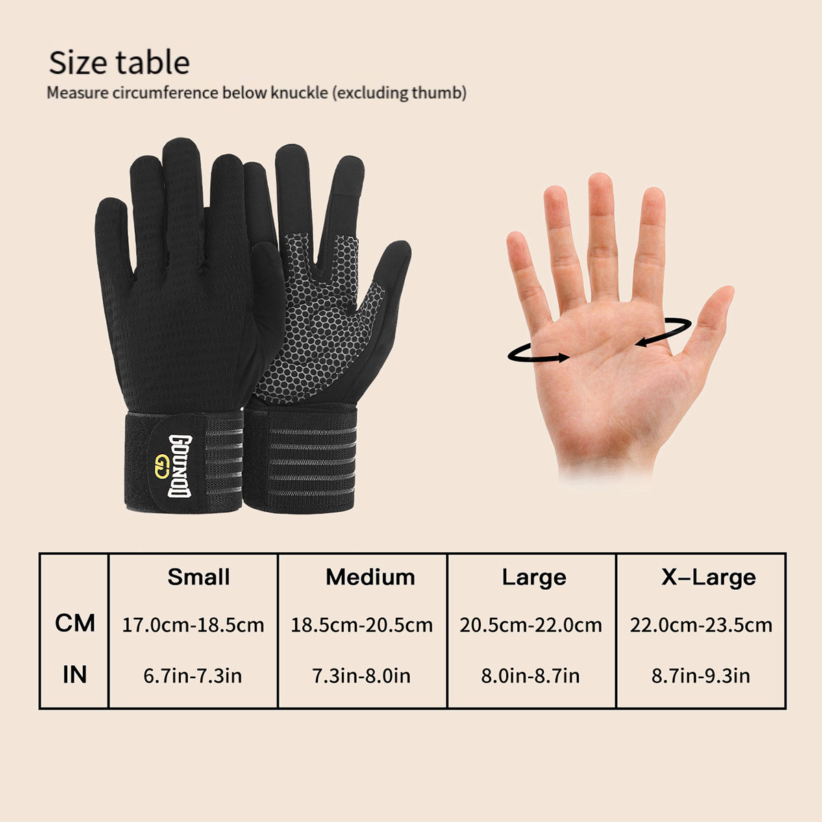 2PC/1PAIR GOUNOD Full-finger F - Weightlifting Gloves ulasan dan harga