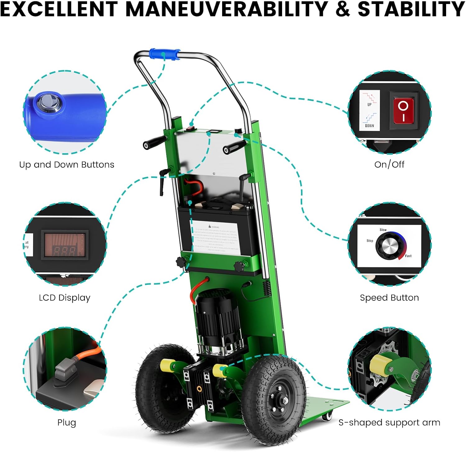 Electric Stair Climbing Dolly  - Rope Climb ulasan dan harga