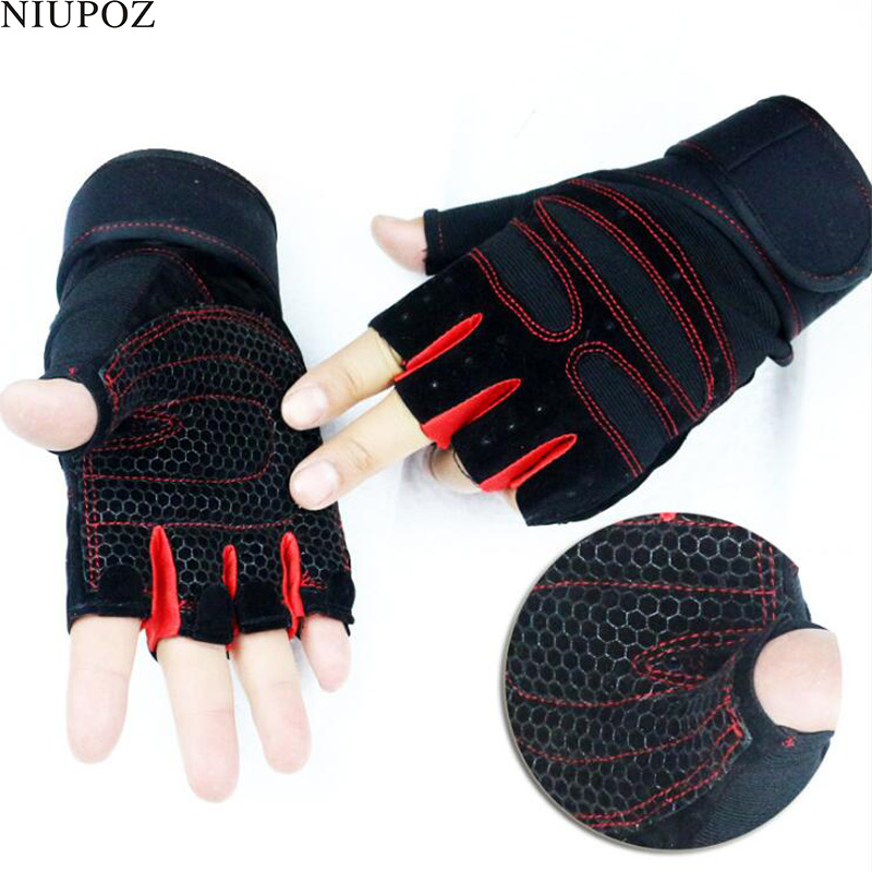 Half Finger Guantes Protective - Weightlifting Gloves ulasan dan harga