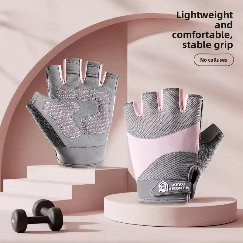 Outdoor Cycling Breathable Hal - Weightlifting Gloves ulasan dan harga