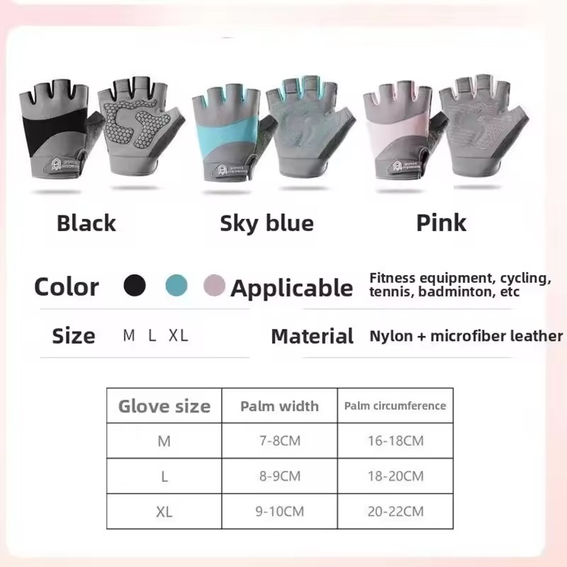 Outdoor Cycling Breathable Hal - Weightlifting Gloves ulasan dan harga