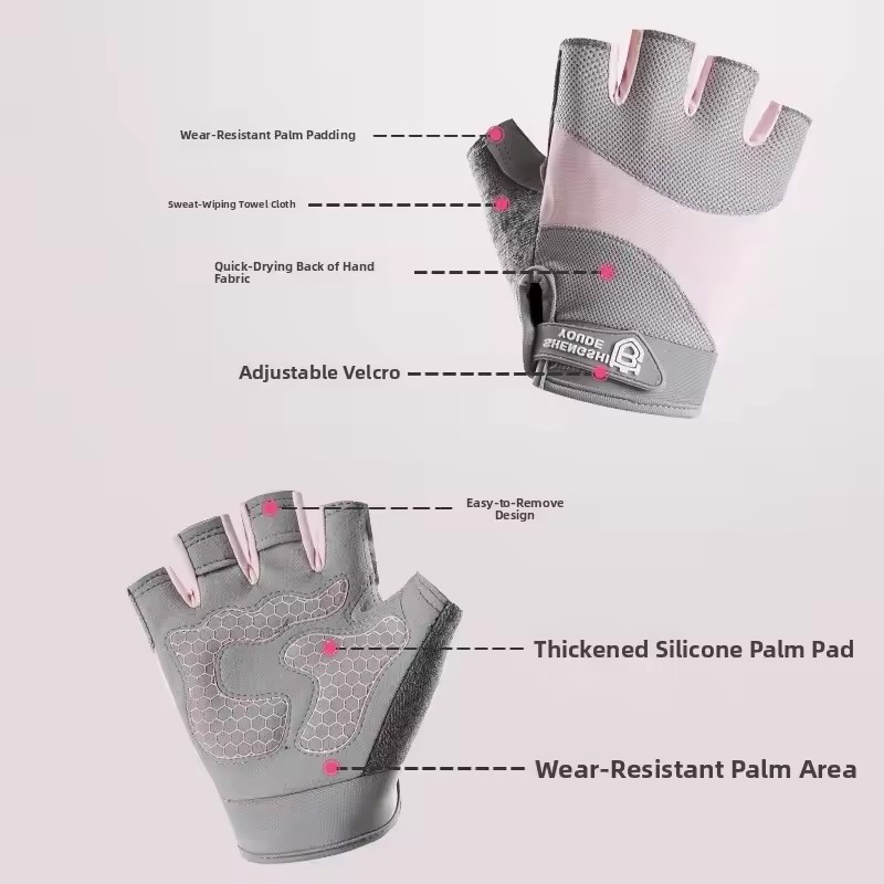 Outdoor Cycling Breathable Hal - Weightlifting Gloves ulasan dan harga