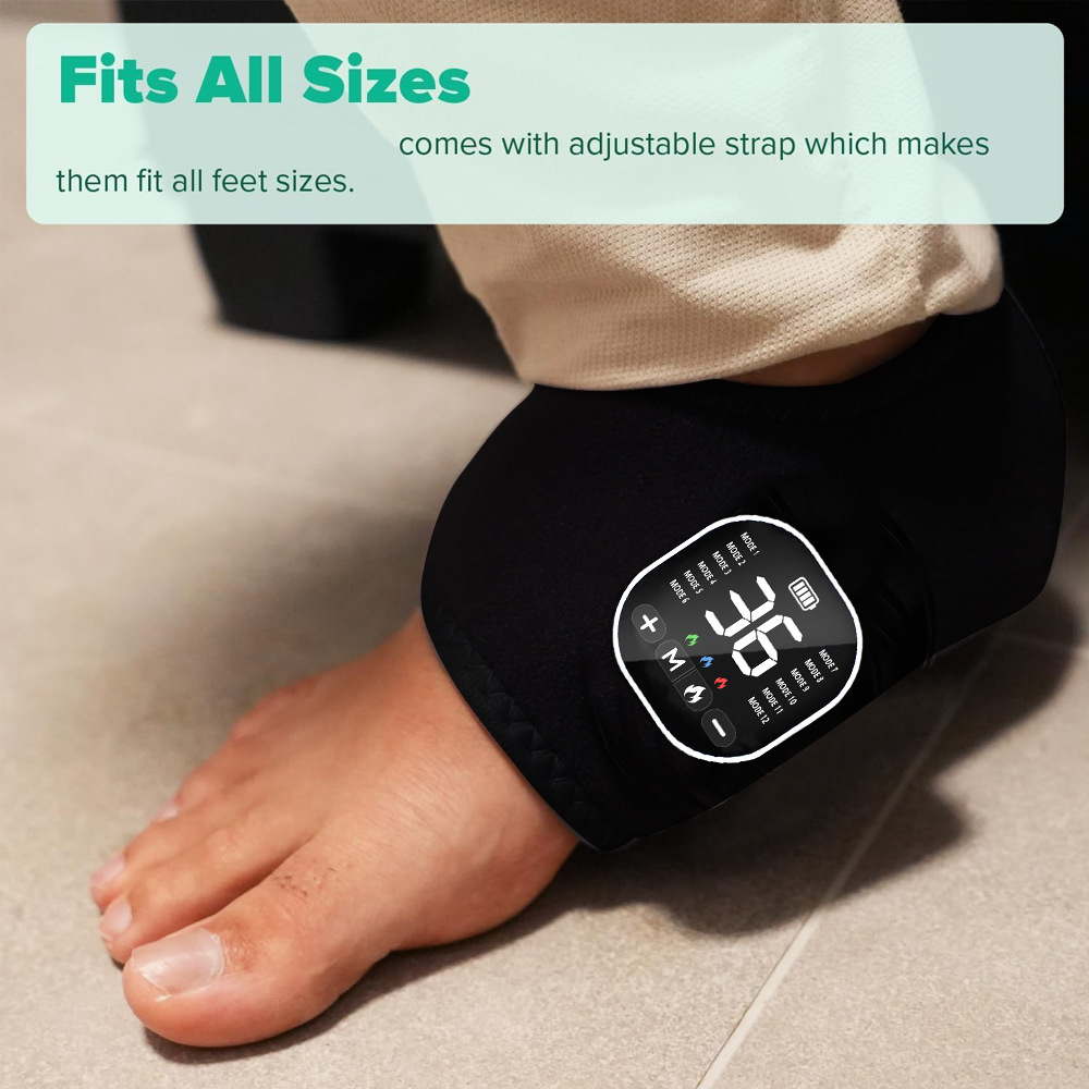 EMS Joint Massager Heated Knee - Crossfit Machine ulasan dan harga